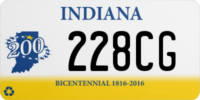 IN license plate 228CG