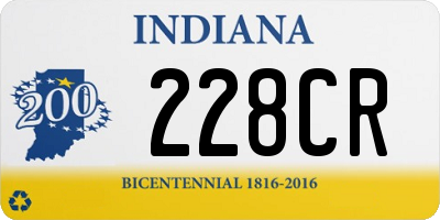 IN license plate 228CR