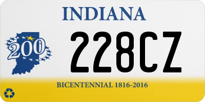 IN license plate 228CZ