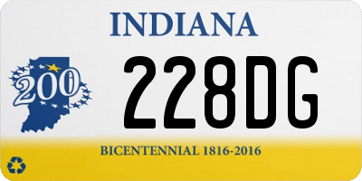 IN license plate 228DG