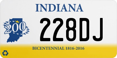 IN license plate 228DJ