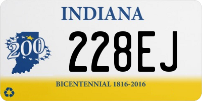 IN license plate 228EJ