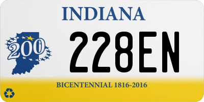 IN license plate 228EN