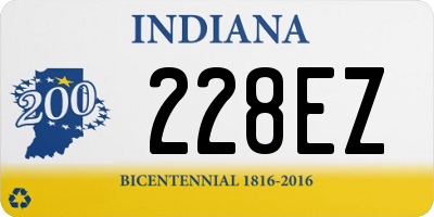 IN license plate 228EZ