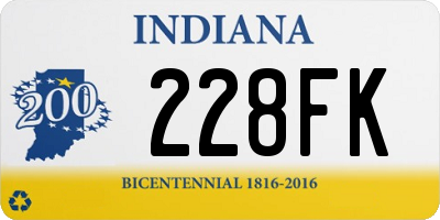 IN license plate 228FK