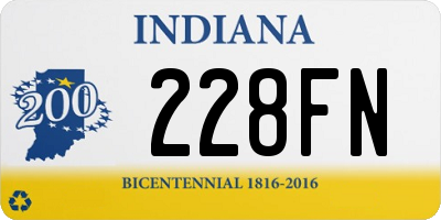 IN license plate 228FN