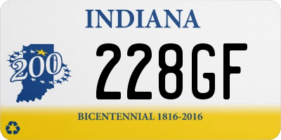 IN license plate 228GF