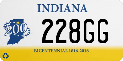 IN license plate 228GG