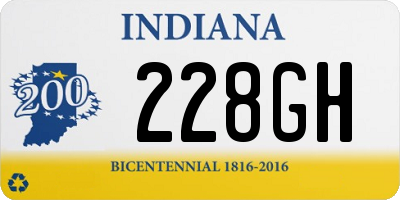 IN license plate 228GH