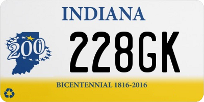 IN license plate 228GK