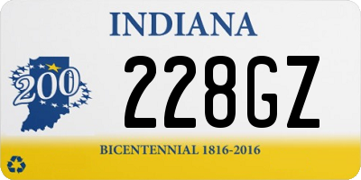 IN license plate 228GZ