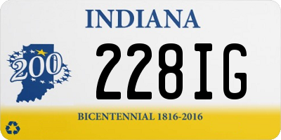 IN license plate 228IG