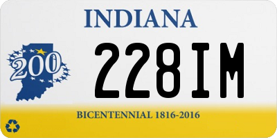 IN license plate 228IM