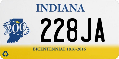 IN license plate 228JA