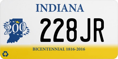 IN license plate 228JR