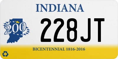 IN license plate 228JT
