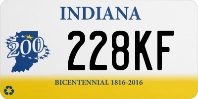 IN license plate 228KF