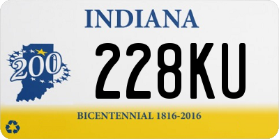 IN license plate 228KU