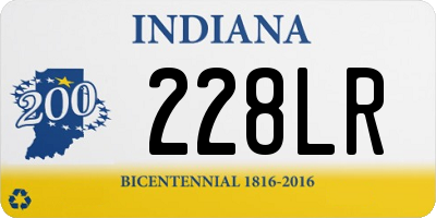 IN license plate 228LR