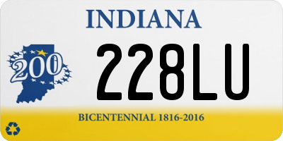 IN license plate 228LU