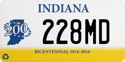 IN license plate 228MD