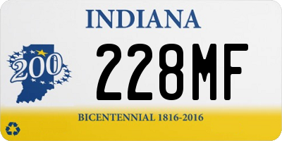 IN license plate 228MF