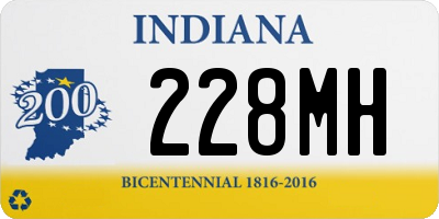 IN license plate 228MH