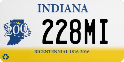 IN license plate 228MI