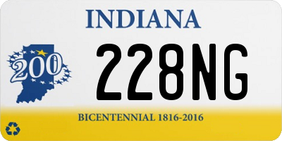 IN license plate 228NG