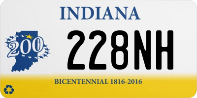 IN license plate 228NH