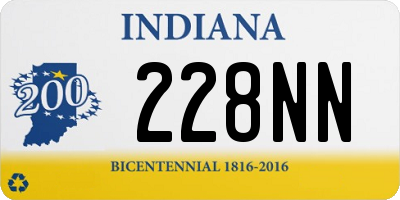 IN license plate 228NN