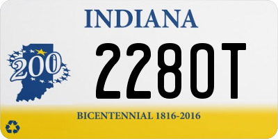 IN license plate 228OT