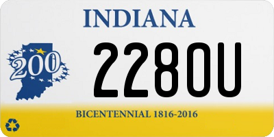 IN license plate 228OU