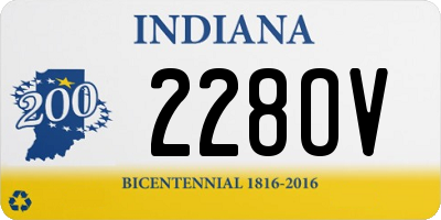 IN license plate 228OV