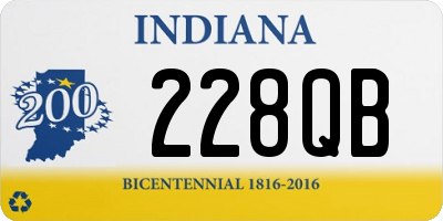 IN license plate 228QB