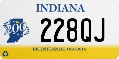 IN license plate 228QJ