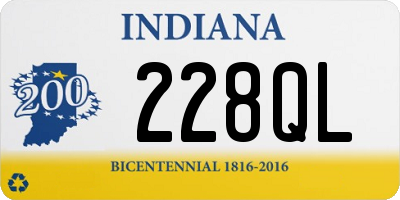 IN license plate 228QL