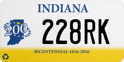 IN license plate 228RK