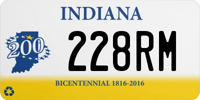 IN license plate 228RM