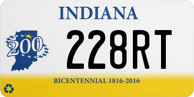 IN license plate 228RT