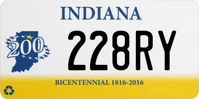IN license plate 228RY