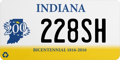 IN license plate 228SH