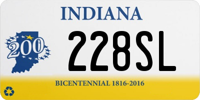 IN license plate 228SL