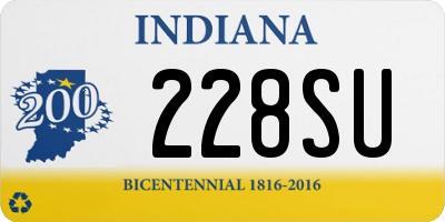 IN license plate 228SU