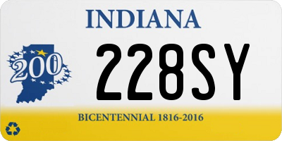 IN license plate 228SY