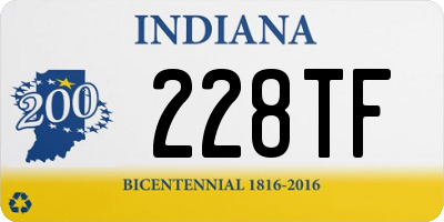 IN license plate 228TF