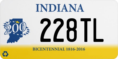 IN license plate 228TL