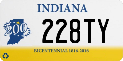 IN license plate 228TY