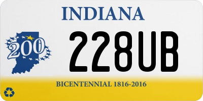 IN license plate 228UB