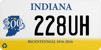 IN license plate 228UH